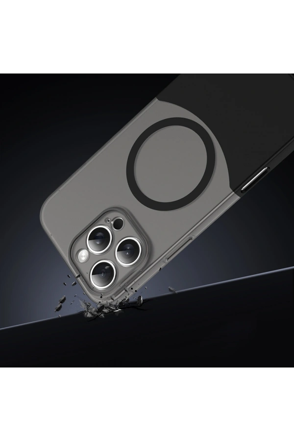 Apple iPhone 16 Pro Kılıf M-Safe Şarj Özellikli Mıknatıslı Zore Duble Kapak