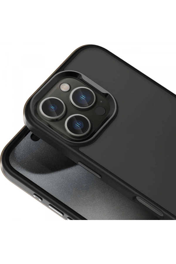Apple iPhone 16 Pro Kılıf M-safe Şarj Özellikli Parlak Kamera Çerçeveli Zore Kost Kapak