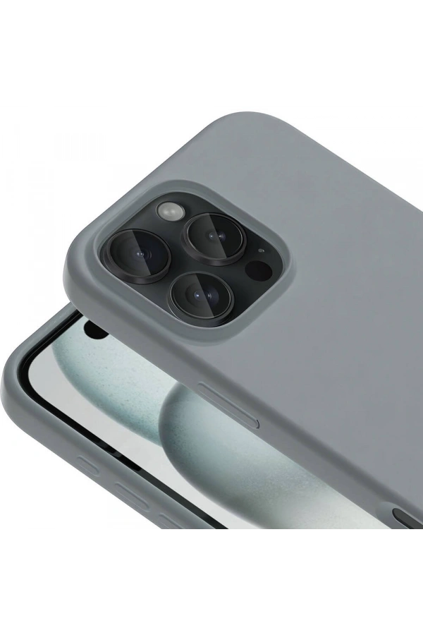 Apple iPhone 16 Pro Kılıf M-safe Şarj Özellikli Sıvı Teknolojili Silinebilir Sert Zore Kivi Kapak