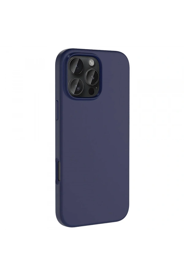 Apple iPhone 16 Pro Kılıf M-safe Şarj Özellikli Sıvı Teknolojili Silinebilir Sert Zore Kivi Kapak