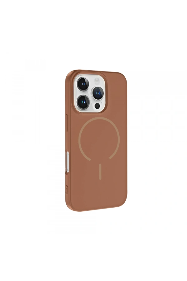 Apple iPhone 16 Pro Kılıf M-safe Şarj Özellikli Zore Meta Kapak