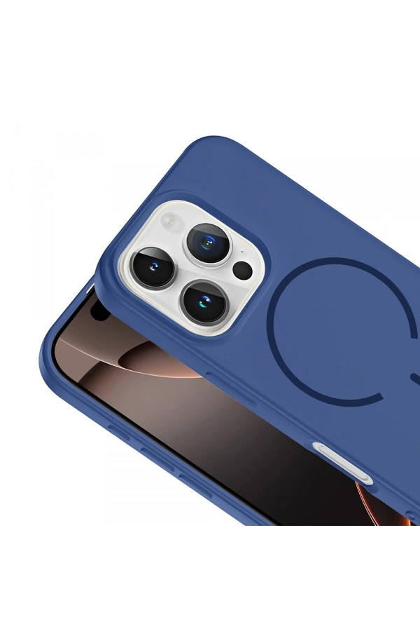 Apple iPhone 16 Pro Kılıf M-safe Şarj Özellikli Zore Meta Kapak