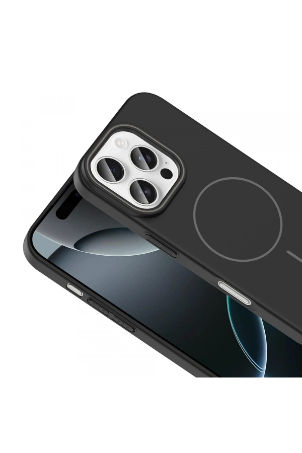 Apple iPhone 16 Pro Kılıf M-safe Şarj Özellikli Zore Ruby Sert Kapak