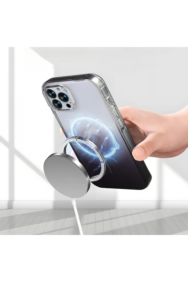Apple iPhone 16 Pro Kılıf M-Safe Şarj Özellikli Zore Septik Silikon Kapak