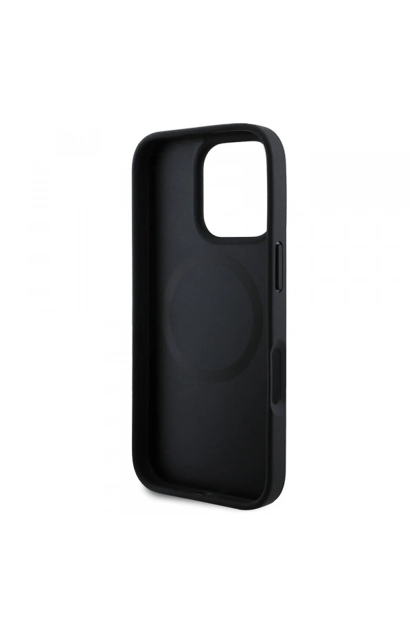 Apple iPhone 16 Pro Kılıf U.S. Polo Assn. Orjinal Lisanslı M-safe Şarj Özellikli Circle ve Double Horse Logolu Deri Kapak
