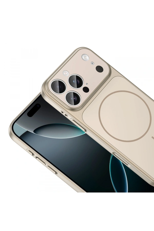 Apple iPhone 16 Pro Kılıf Zore M-Safe Şarj Özellikli Kamera Korumalı Formen Kapak