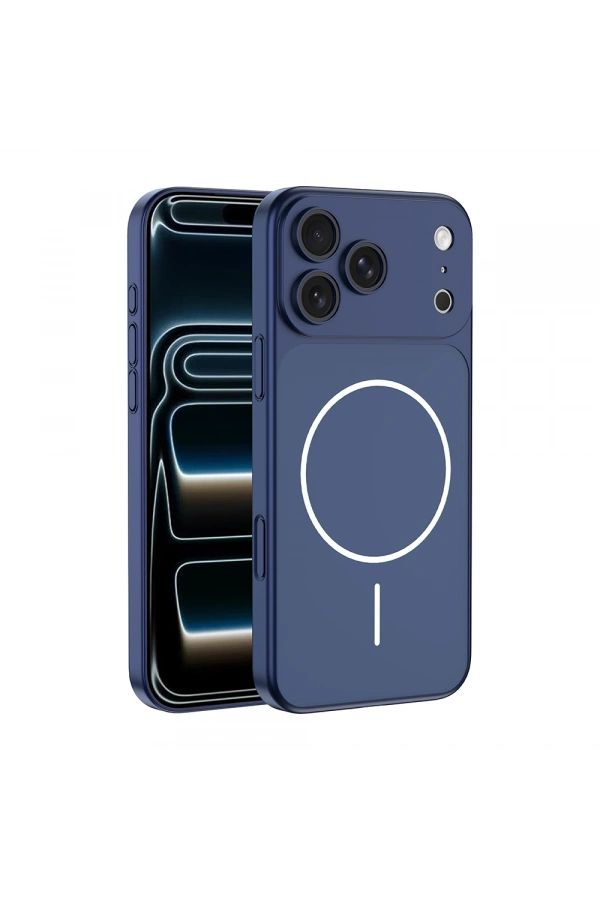Apple iPhone 16 Pro Kılıf Zore M-Safe Şarj Özellikli Kamera Korumalı Spark Kapak
