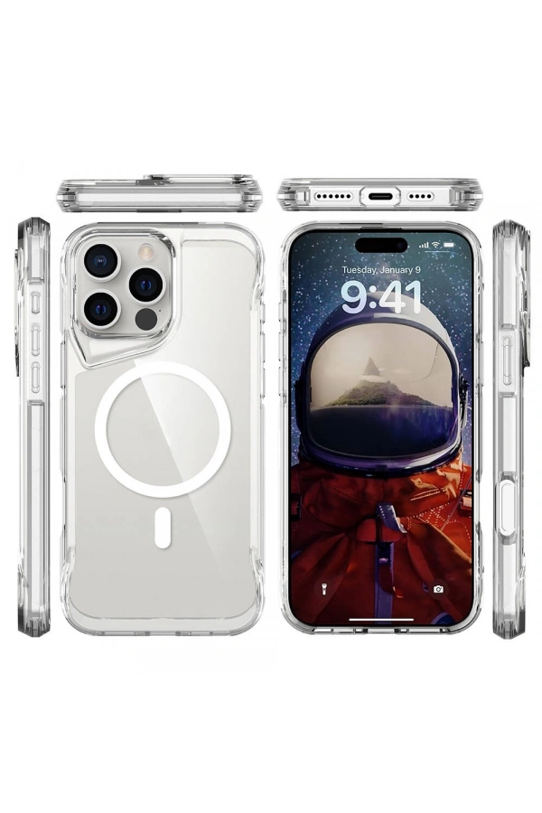 Apple iPhone 16 Pro Kılıf Zore M-safe Şarj Özellikli T-Max M-safe Kapak