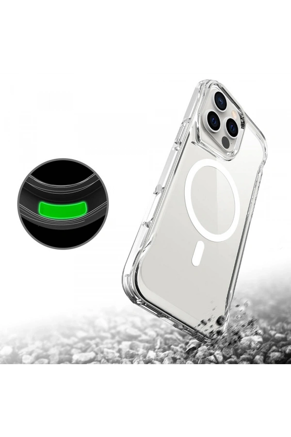 Apple iPhone 16 Pro Kılıf Zore M-safe Şarj Özellikli T-Max M-safe Kapak