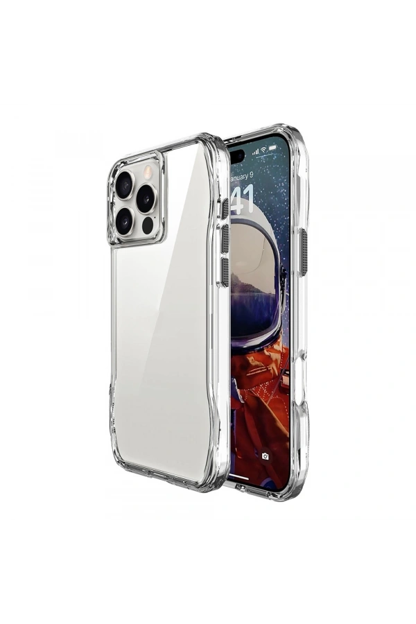 Apple iPhone 16 Pro Max Kılıf Airbagli Şeffaf Zore İncek Kapak