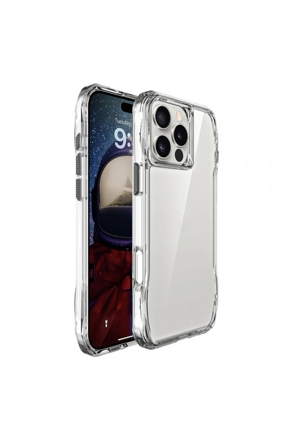Apple iPhone 16 Pro Max Kılıf Airbagli Şeffaf Zore İncek Kapak