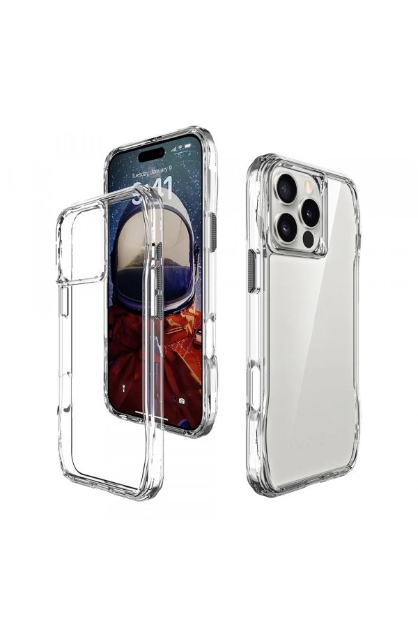 Apple iPhone 16 Pro Max Kılıf Airbagli Şeffaf Zore İncek Kapak