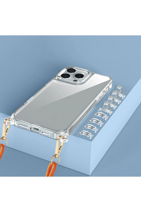 Apple iPhone 16 Pro Max Kılıf Airbagli Takılabilir Askı Aparatlı Zore Snap Silikon Kapak