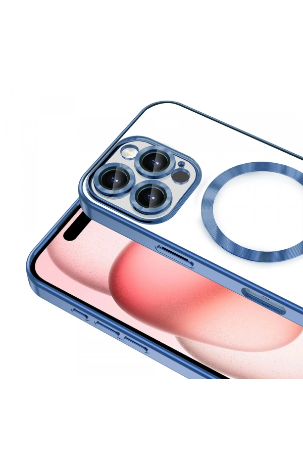 Apple iPhone 16 Pro Max Kılıf Kamera Korumalı M-safe Wireless Şarj Özellikli Zore Demre Kapak