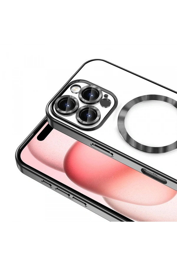 Apple iPhone 16 Pro Max Kılıf Kamera Korumalı M-safe Wireless Şarj Özellikli Zore Demre Kapak