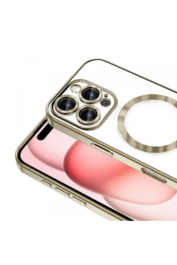 Apple iPhone 16 Pro Max Kılıf Kamera Korumalı M-safe Wireless Şarj Özellikli Zore Demre Kapak