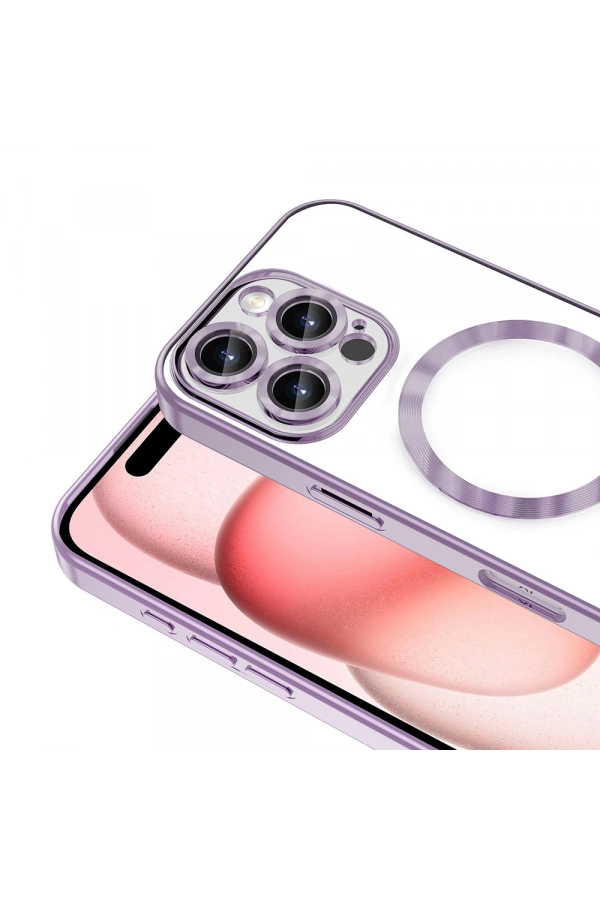 Apple iPhone 16 Pro Max Kılıf Kamera Korumalı M-safe Wireless Şarj Özellikli Zore Demre Kapak