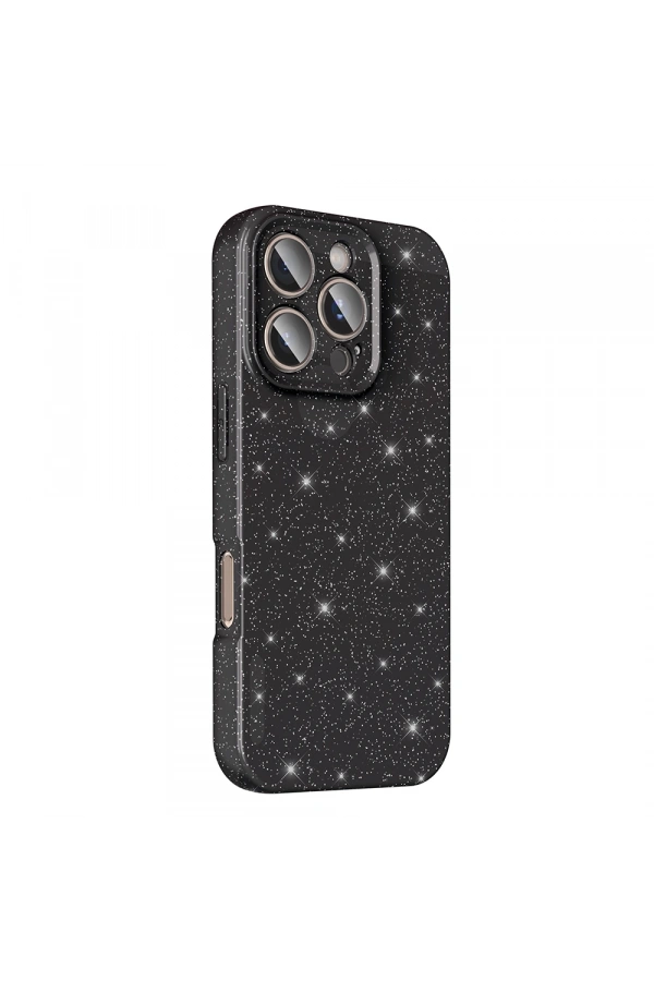 Apple iPhone 16 Pro Max Kılıf Kamera Korumalı Simli Lüks Zore Koton Kapak