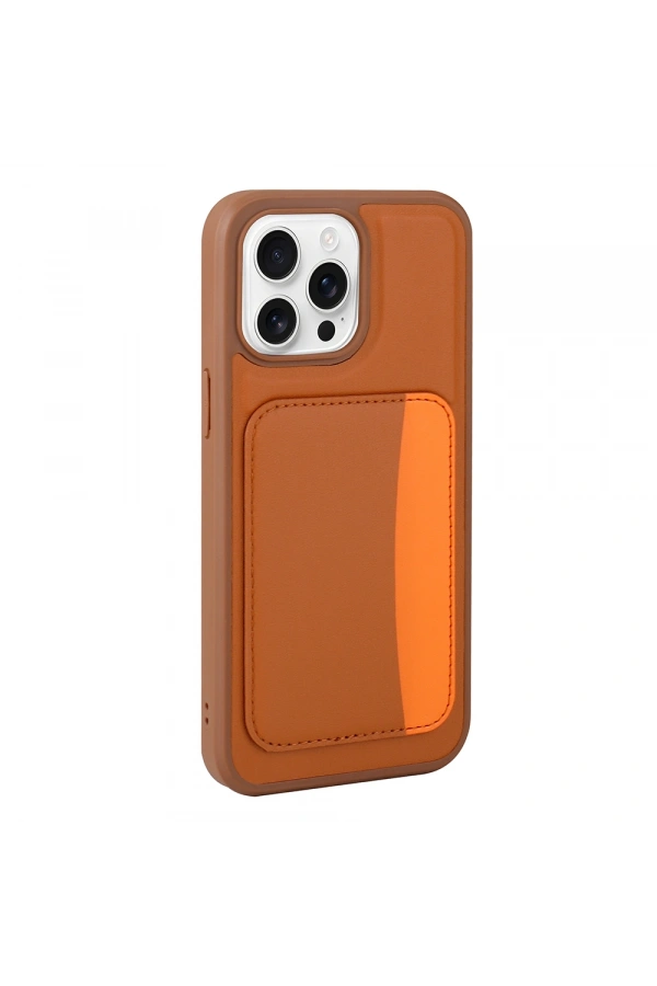 Apple iPhone 16 Pro Max Kılıf Kartlıklı Zore X-Kart Silikon Kapak
