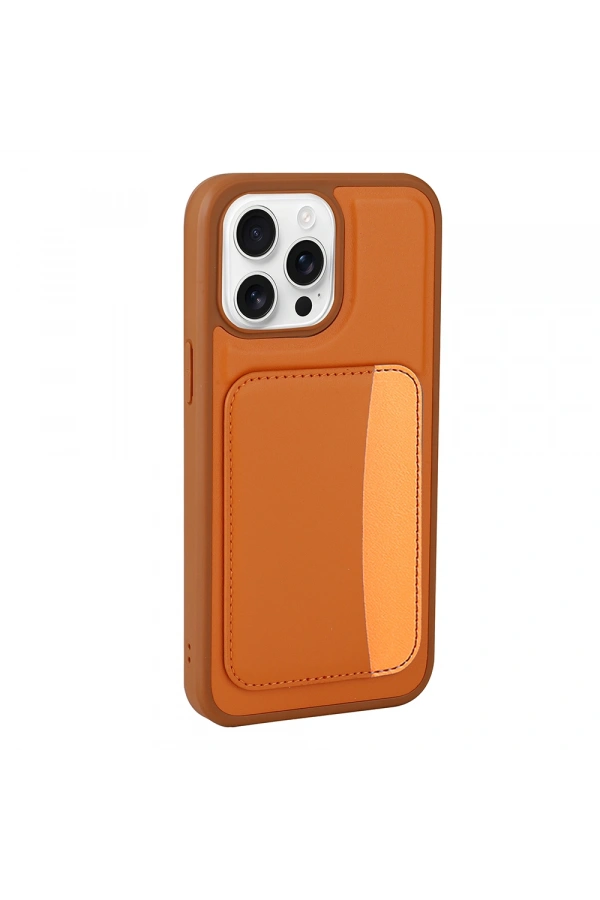 Apple iPhone 16 Pro Max Kılıf Kartlıklı Zore X-Kart Silikon Kapak