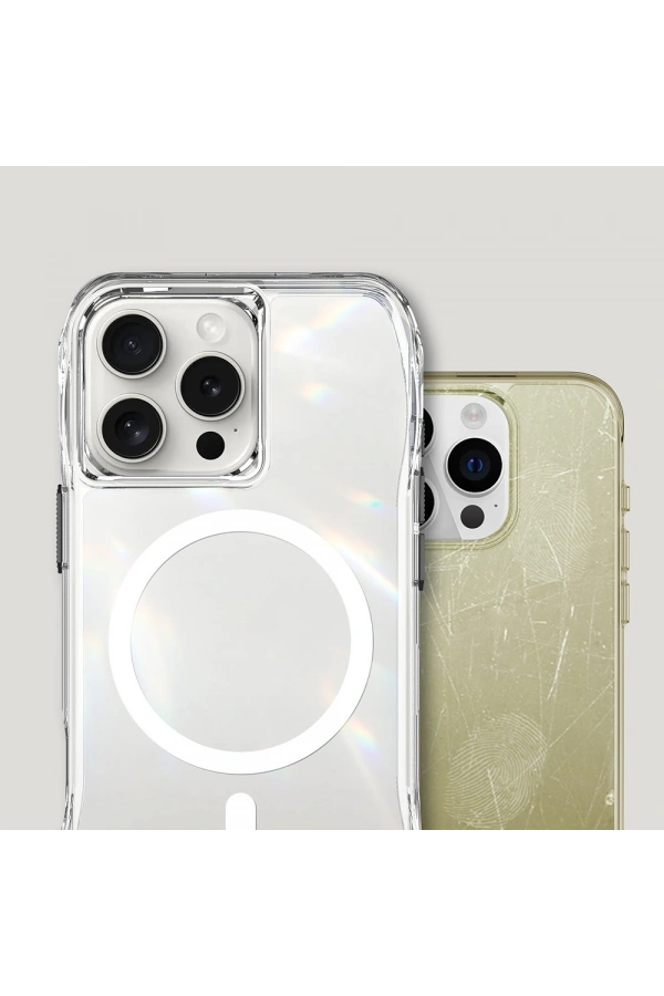 Apple iPhone 16 Pro Max Kılıf M-safe Şarj Özellikli Airbagli Şeffaf Zore İncek Kapak