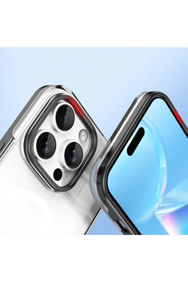 Apple iPhone 16 Pro Max Kılıf M-safe Şarj Özellikli Çıkarılabilir Arka Yüzeyli Zore Polar Kapak