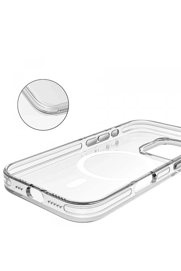 Apple iPhone 16 Pro Max Kılıf M-safe Şarj Özellikli Kamera Korumalı Zore Kripto Kapak