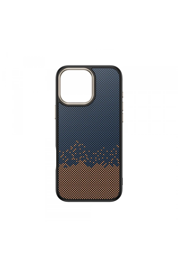 Apple iPhone 16 Pro Max Kılıf M-safe Şarj Özellikli Karbon Fiber Görünümlü Zore Antina Kapak