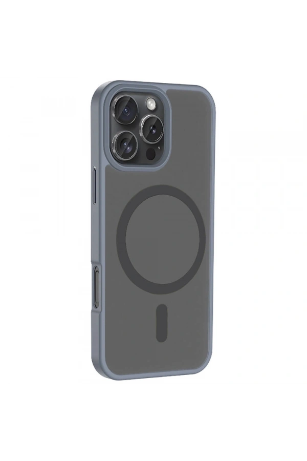 Apple iPhone 16 Pro Max Kılıf M-safe Şarj Özellikli Mat Arka Yüzey Zore Sio Kapak