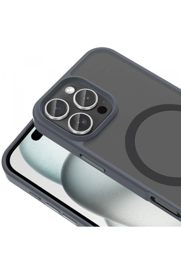 Apple iPhone 16 Pro Max Kılıf M-safe Şarj Özellikli Mat Arka Yüzey Zore Sio Kapak