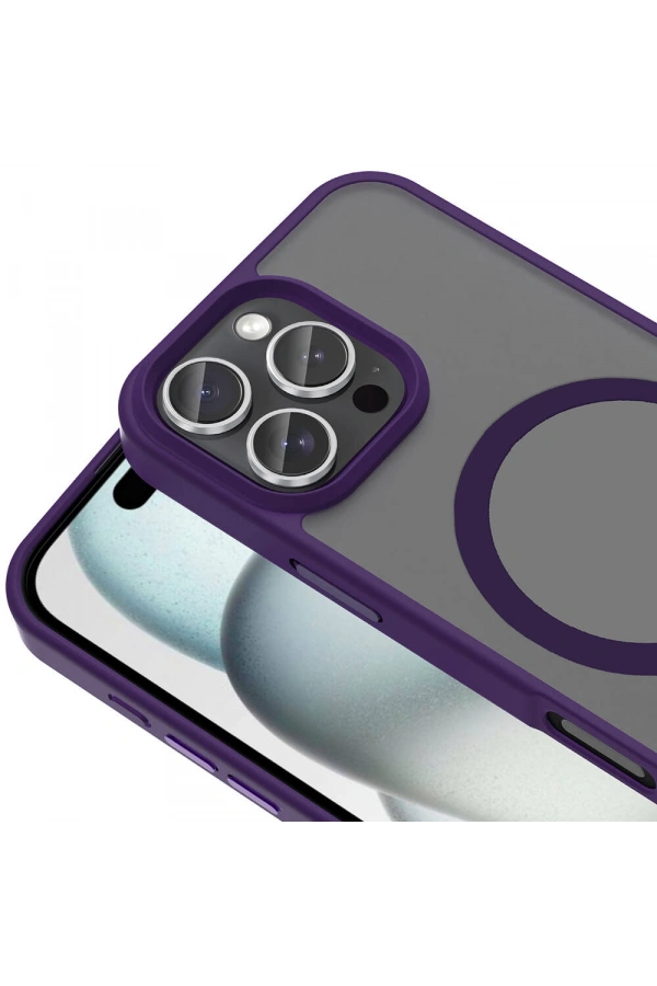 Apple iPhone 16 Pro Max Kılıf M-safe Şarj Özellikli Mat Arka Yüzey Zore Sio Kapak