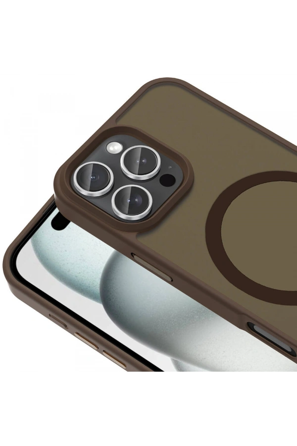 Apple iPhone 16 Pro Max Kılıf M-safe Şarj Özellikli Mat Arka Yüzey Zore Sio Kapak