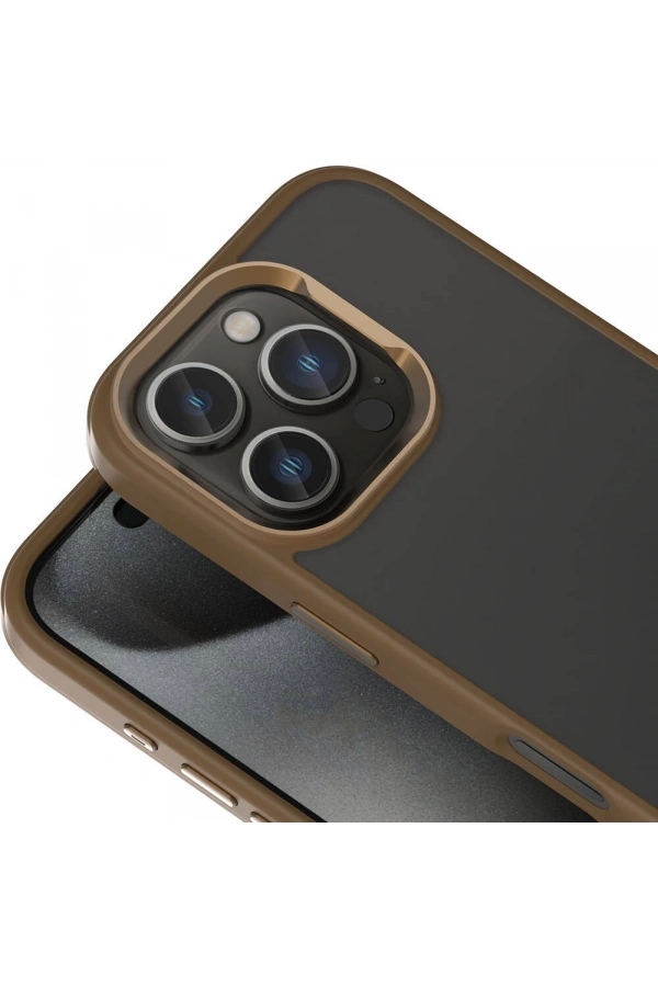Apple iPhone 16 Pro Max Kılıf M-safe Şarj Özellikli Parlak Kamera Çerçeveli Zore Kost Kapak