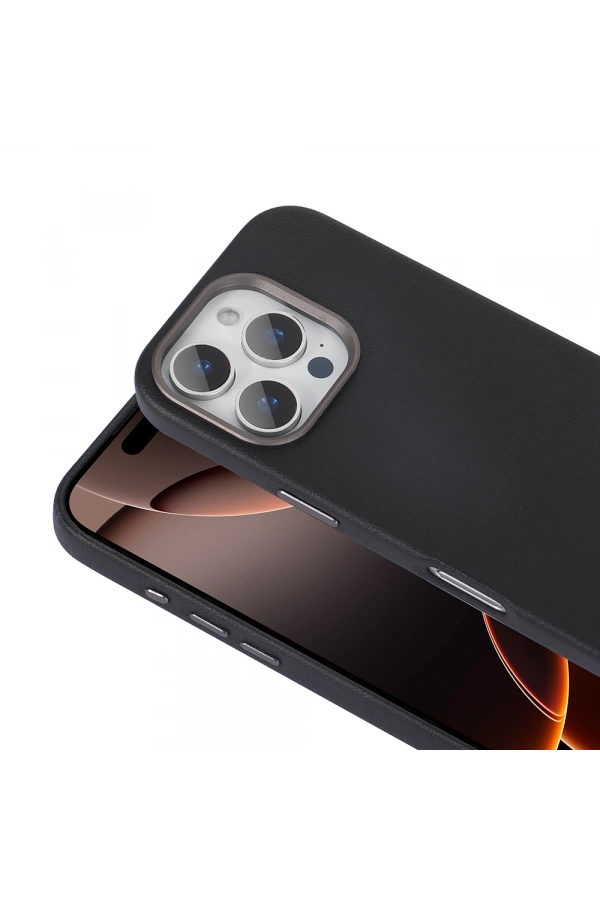 Apple iPhone 16 Pro Max Kılıf M-safe Şarj Özellikli PU Deri Zore Adora Kapak