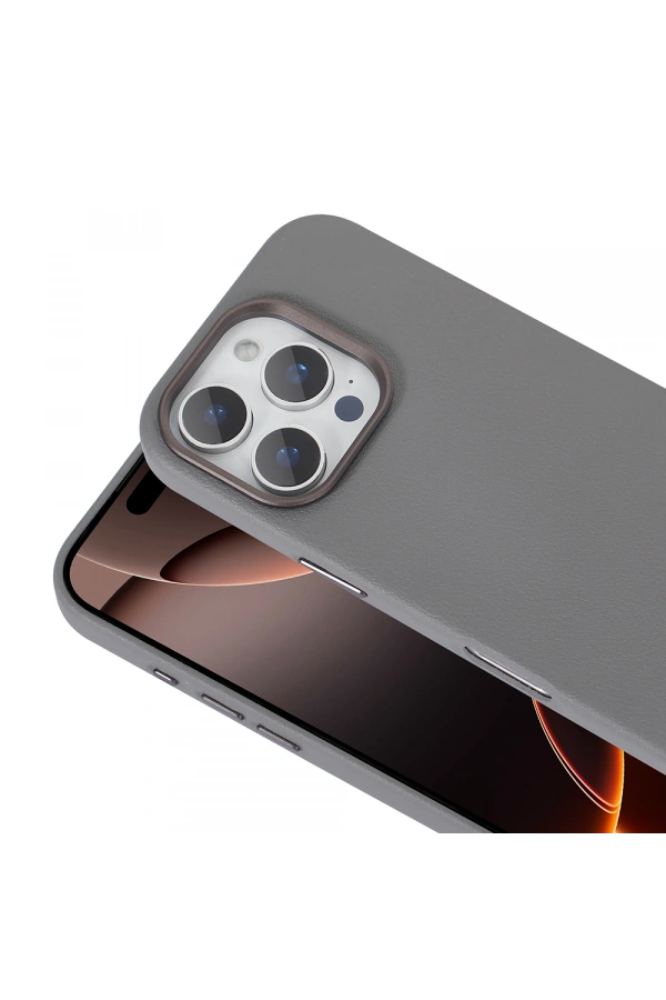 Apple iPhone 16 Pro Max Kılıf M-safe Şarj Özellikli PU Deri Zore Adora Kapak