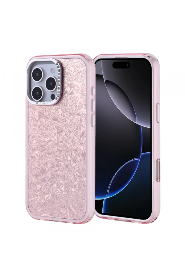 Apple iPhone 16 Pro Max Kılıf Taşlı Tasarımlı Zore Kapi Kapak