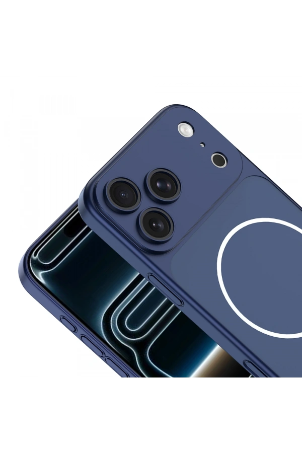 Apple iPhone 16 Pro Max Kılıf Zore M-Safe Şarj Özellikli Kamera Korumalı Spark Kapak
