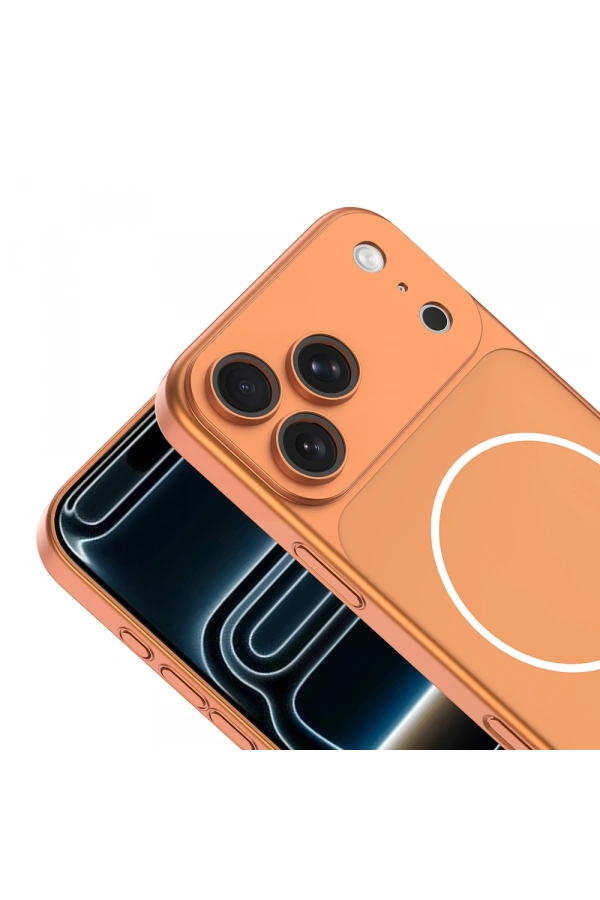 Apple iPhone 16 Pro Max Kılıf Zore M-Safe Şarj Özellikli Kamera Korumalı Spark Kapak