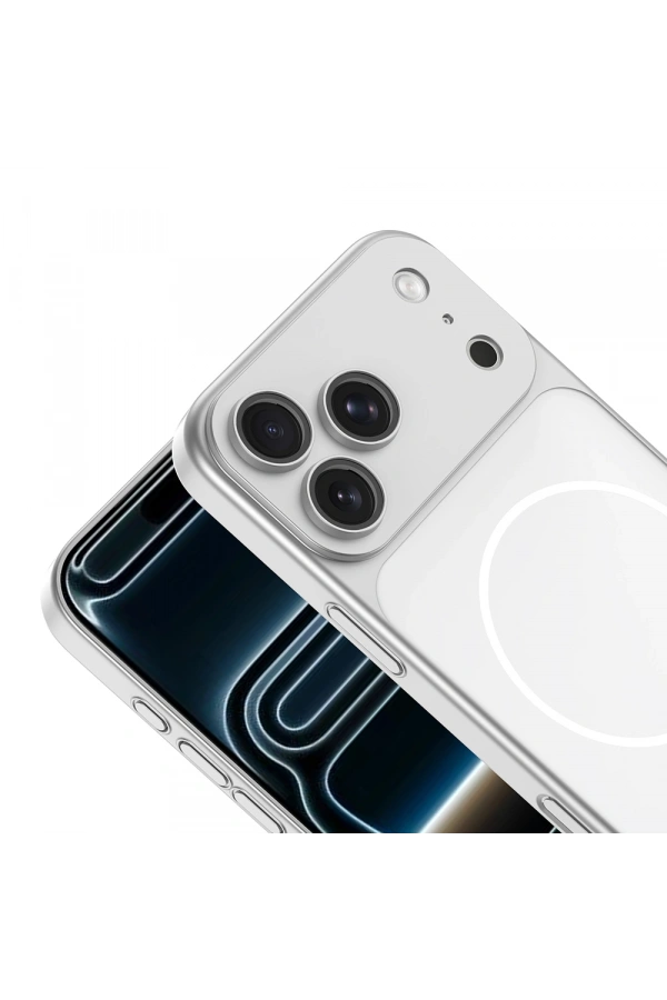 Apple iPhone 16 Pro Max Kılıf Zore M-Safe Şarj Özellikli Kamera Korumalı Spark Kapak