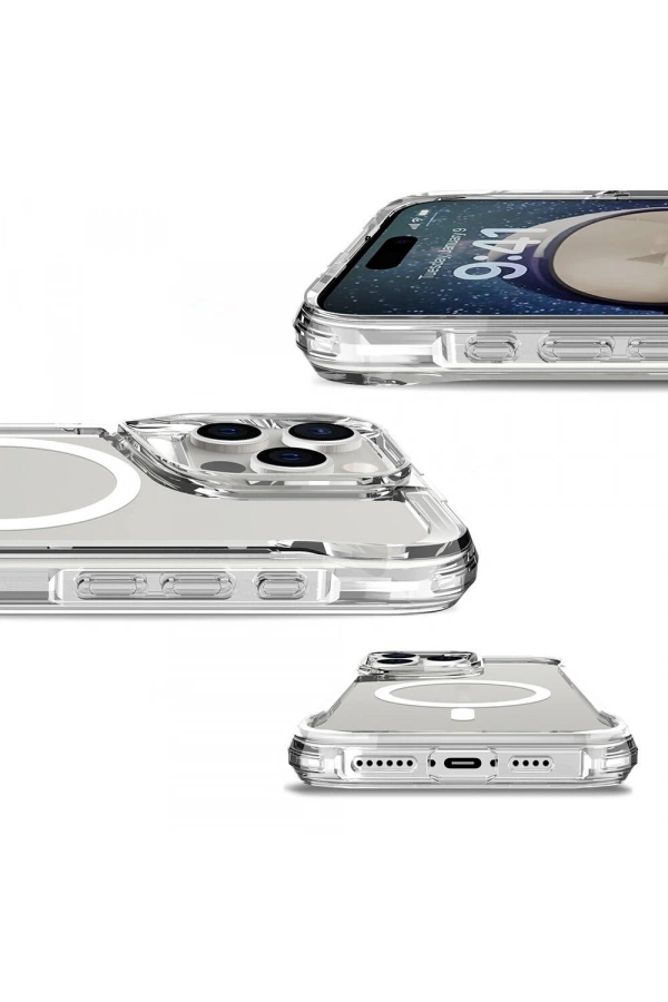 Apple iPhone 16 Pro Max Kılıf Zore M-safe Şarj Özellikli T-Max M-safe Kapak