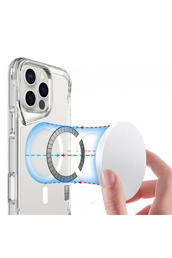 Apple iPhone 16 Pro Max Kılıf Zore M-safe Şarj Özellikli T-Max M-safe Kapak