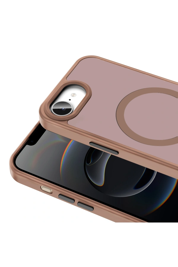 Apple iPhone 16E Kılıf M-safe Şarj Özellikli Mat Arka Yüzey Zore Sio Kapak