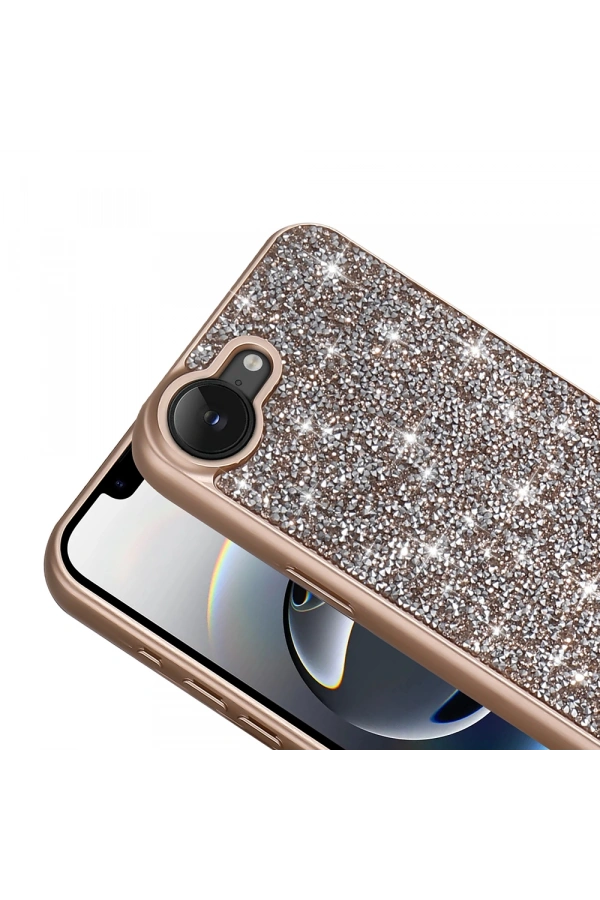 Apple iPhone 16E Kılıf Parlak Taşlı Tasarım Zore Pırlanta Kapak