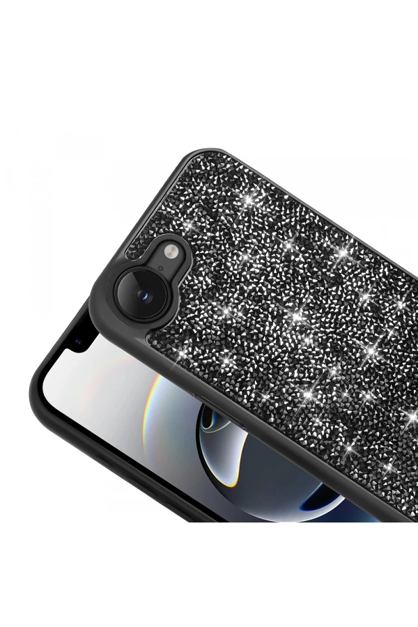 Apple iPhone 16E Kılıf Parlak Taşlı Tasarım Zore Pırlanta Kapak