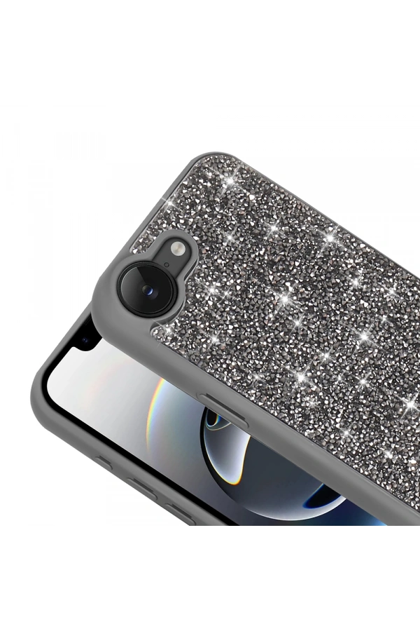 Apple iPhone 16E Kılıf Parlak Taşlı Tasarım Zore Pırlanta Kapak