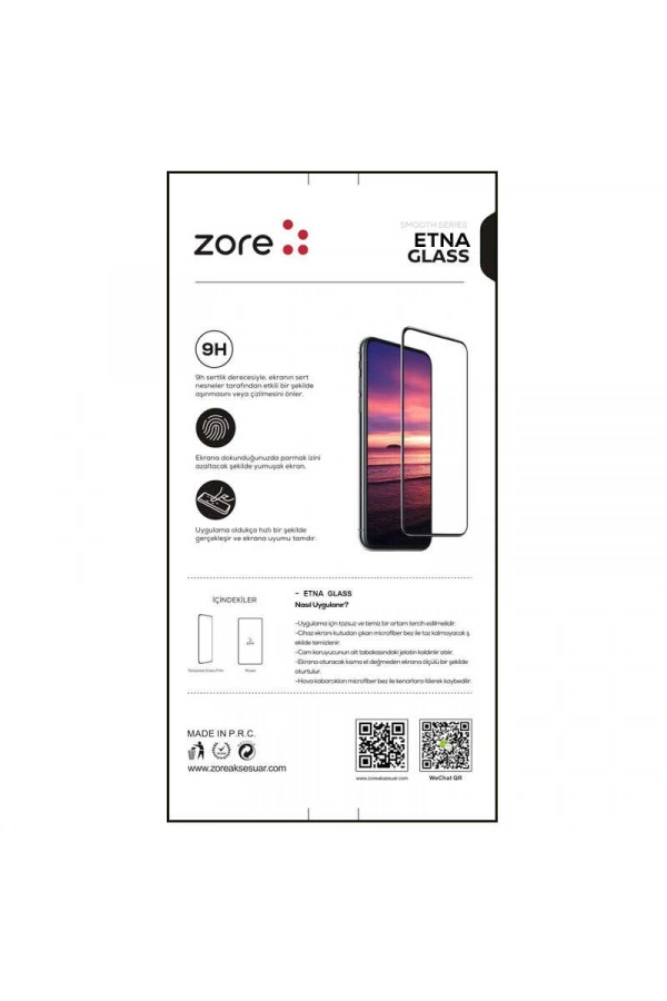 Apple iPhone 16E Zore Etnaa Cam Ekran Koruyucu