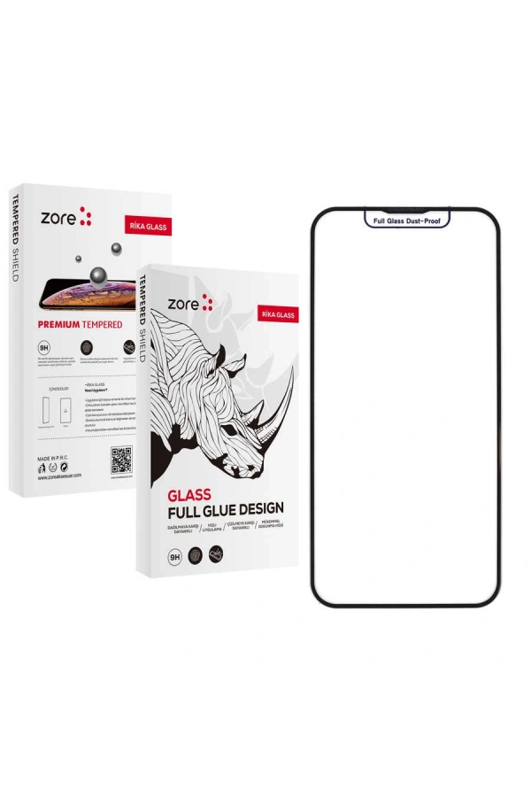 Apple iPhone 16E Zore Rika Premium Temperli Cam Ekran Koruyucu