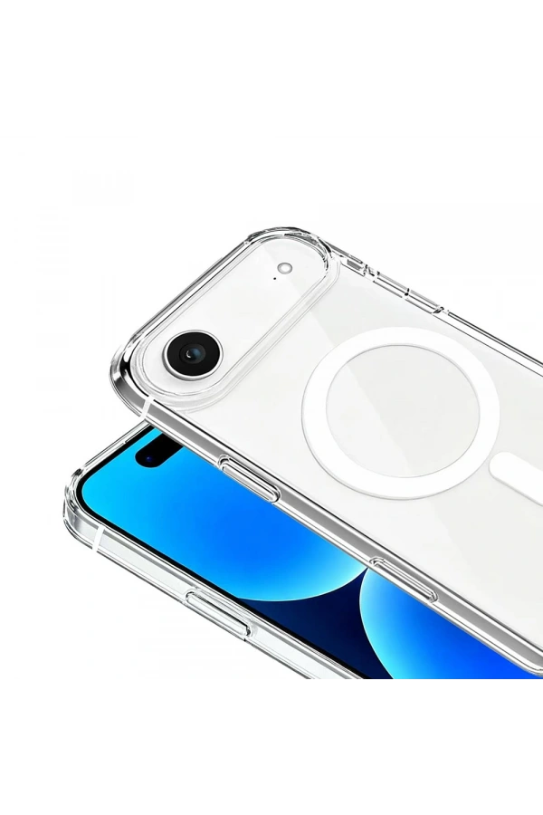Apple iPhone 17 Air Kılıf IC Çipli Zore Wireless Şarj Özellikli Şeffaf Orjin Kapak