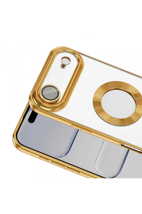 Apple iPhone 17 Air Kılıf Kamera Korumalı Logo Gösteren Zore Omega Kapak