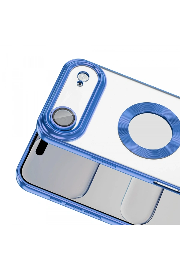Apple iPhone 17 Air Kılıf Kamera Korumalı Logo Gösteren Zore Omega Kapak